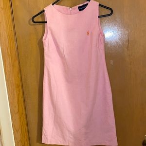 Girls Ralph Lauren Light pink tank dress. Sz. 10 Knee level .